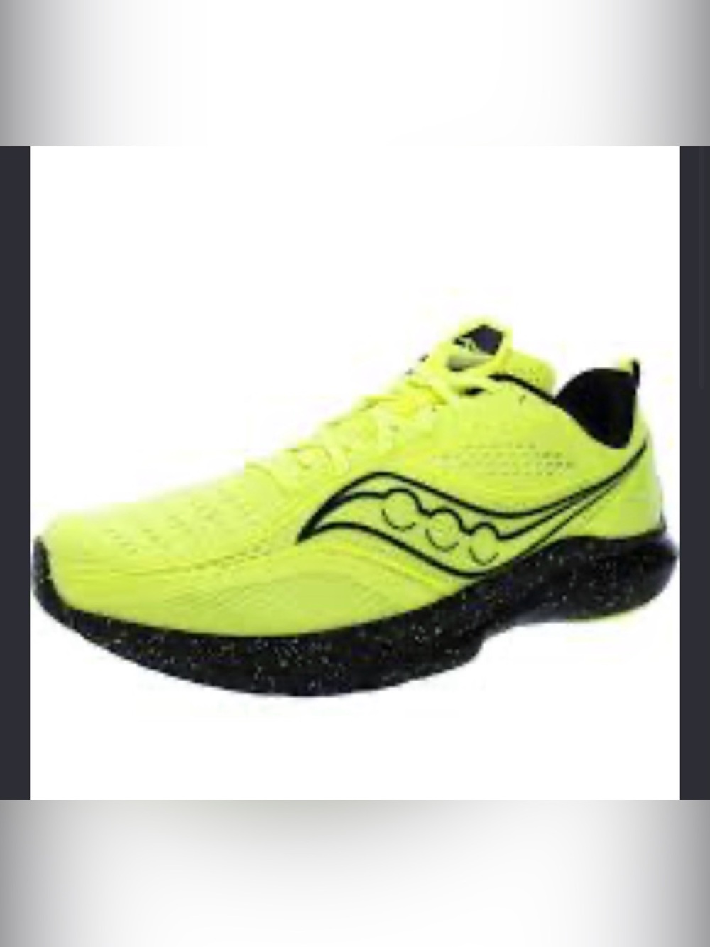 Saucony Men's Bright Yellow and Black Running Shoe